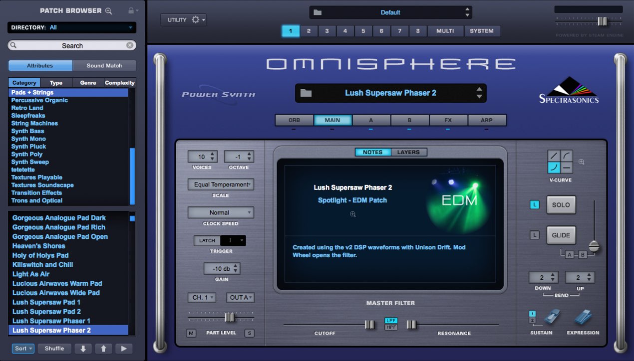 What are there 2015 patches in omnisphere 2 0